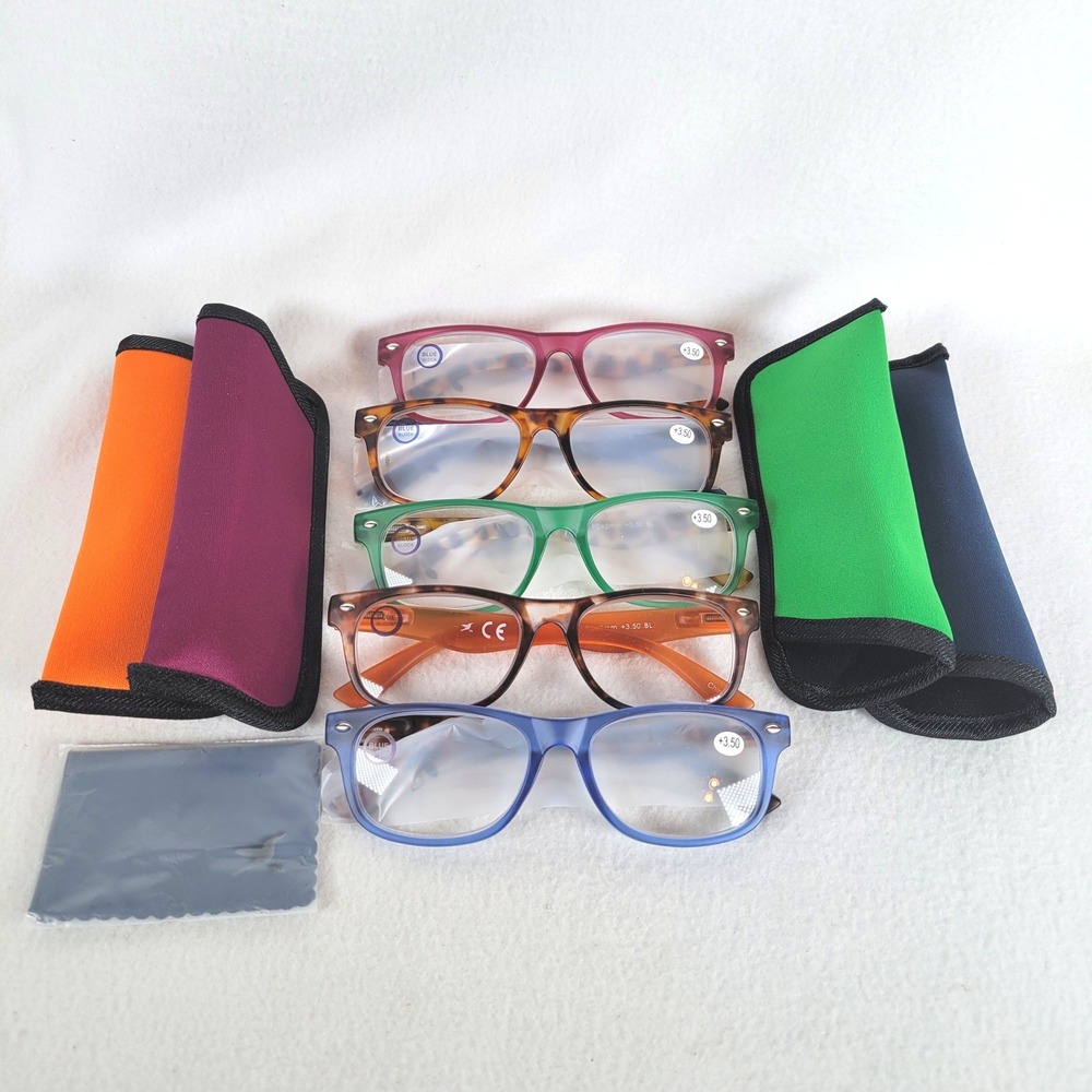 Hummingbird Women Reading Glasses Lawrence Auto-Tint Blue Light +3.50 Brown